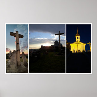 Esztergom Night Himmel. Poster