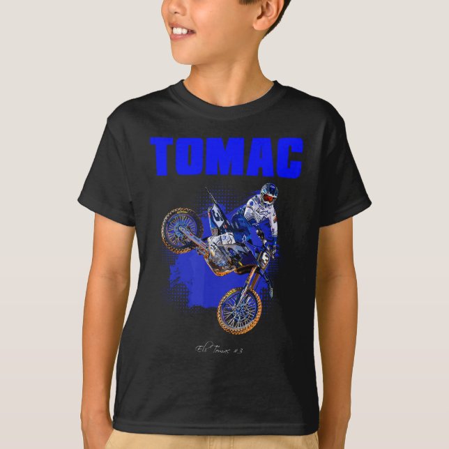 ET3 ELI 3 TOMAC SUPERCROSS MOTOCROSS STAR CHAMPION T SHIRT (Framsida)