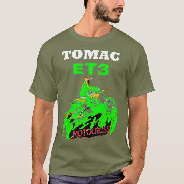 ET3 Tomac Motocross Supercross Champion GIFT T Shirt (Framsida)