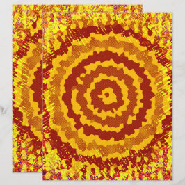 ET Abstrakt Blomma Scrapbook Sida 2-Sidig Sida