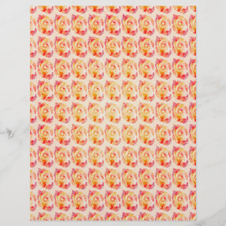 ET Abstrakt Rosen Scrapbookpapper 2-sidig sida