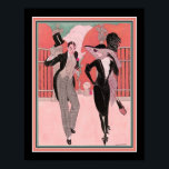 "Et Elegant Par" 1920's Art Deco Print Poster<br><div class="desc">Et Elegant Par eller The Elegant Couple,  Art Deco Print,  1920 av Gerda Wegener.</div>