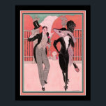 "Et Elegant Par" 1920's Art Deco Print Poster<br><div class="desc">Et Elegant Par eller The Elegant Couple,  Art Deco Print,  1920 av Gerda Wegener.</div>