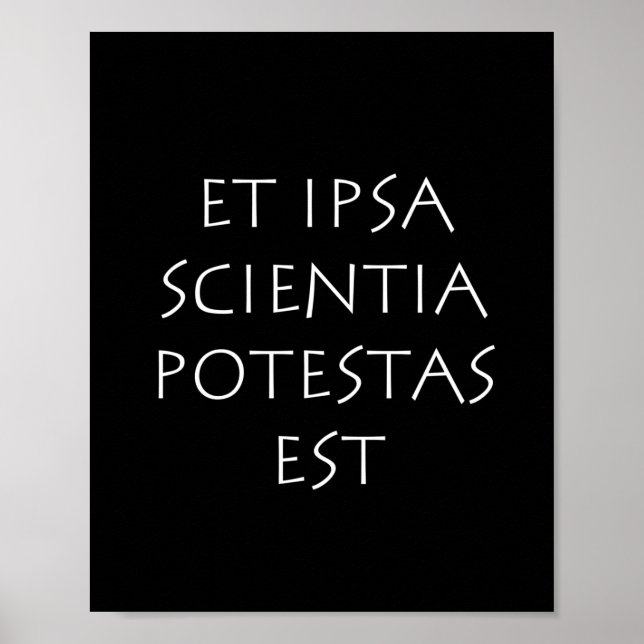 Et ipsa science potestas est poster (Framsidan)
