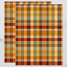 ET Plaid Scrapbookpapper 2-Sidig Sida
