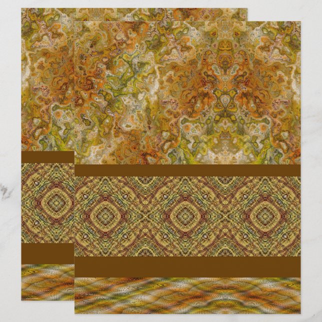 ET Sampler Scrapbookpapper 2-sidig sida (Fram/baksida)