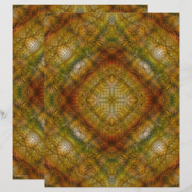 ET Serene Garden Scrapbookpapper 2-sidig sida (Fram/baksida)