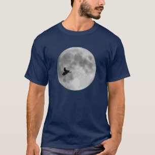 "ET" Sled och måne marinblåa Sledders.com Tee Shirt