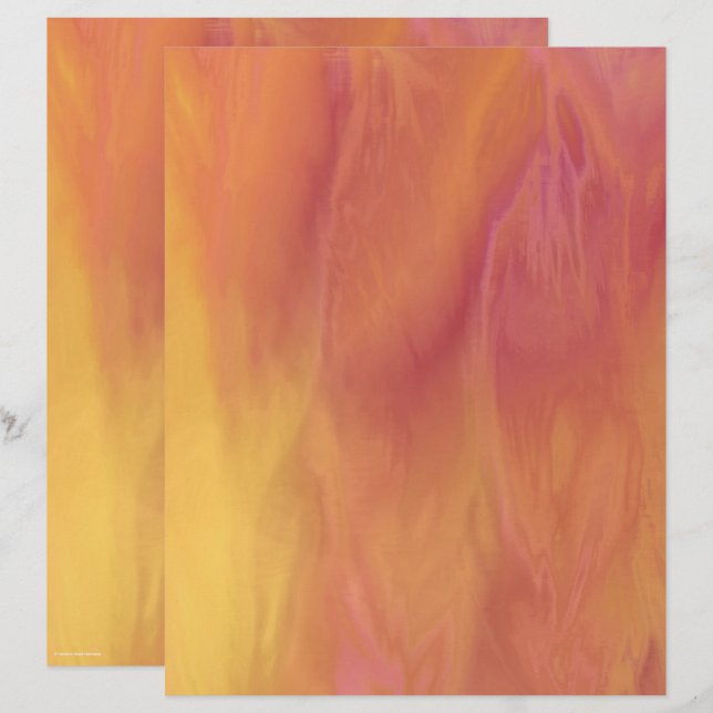 ET Sunset Scrapbook Paper 2-Sided Page (Fram/baksida)