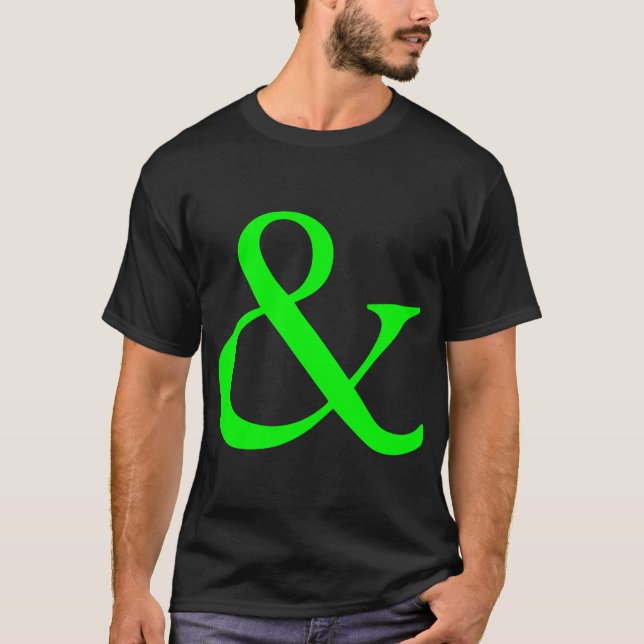 Et-tecken - grönt tee shirt (Framsida)