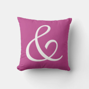 Et-tecken Initialbokstav Monogram - kudde
