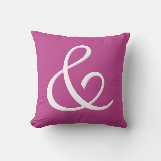 Et-tecken Initialbokstav Monogram - kudde (Framsida)