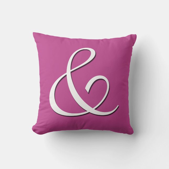 Et-tecken Initialbokstav Monogram - kudde (Framsida)