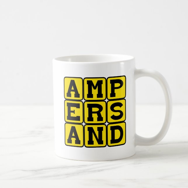Et-tecken, typ av skiljetecken kaffemugg (Höger)