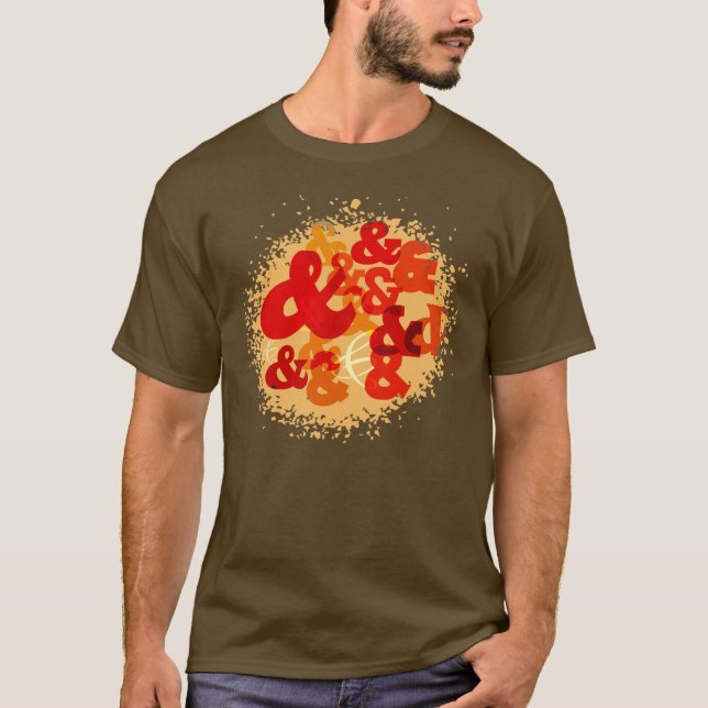 Et-teckendesign T-shirt (Framsida)