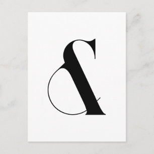 Et-teckenMinimalistmodern konst Vykort