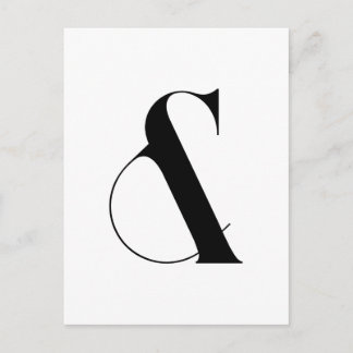 Et-teckenMinimalistmodern konst Vykort