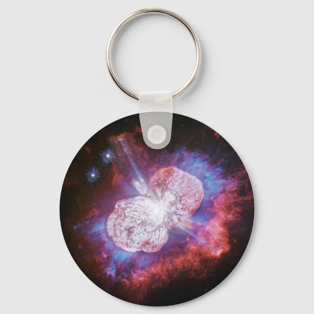 Eta Carinae Binary Star System Fireworks Nyckelring (Framsida)