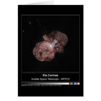 Eta Carinae Hubble Telescope Photo Hälsningskort