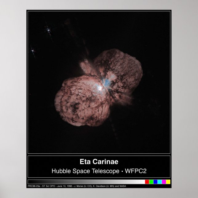 Eta Carinae Hubble Telescope Photo Poster (Framsidan)