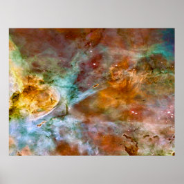 Eta Carinae Nebula i Brown & Copper Value Poster