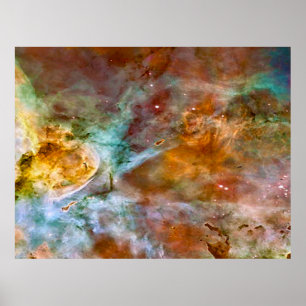 Eta Carinae Nebula i Brown & Copper Value Poster