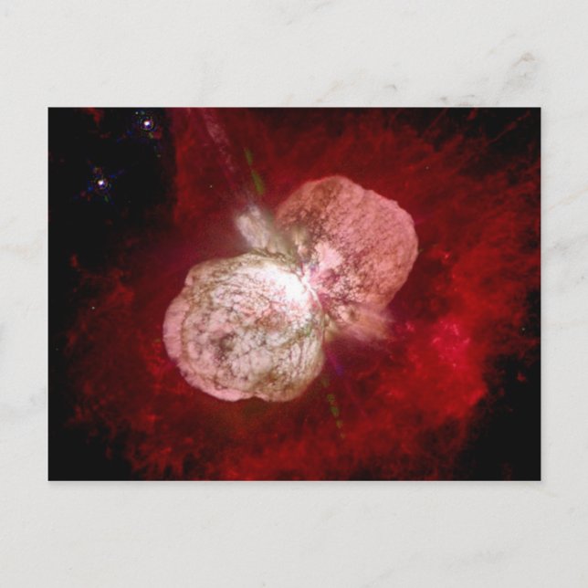 Eta Carinae Toppen Massive Star Vykort (Framsida)