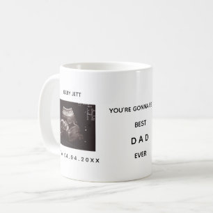 ETA Ultraljudsfoto med bästa Pappa någonsin, svart Kaffemugg