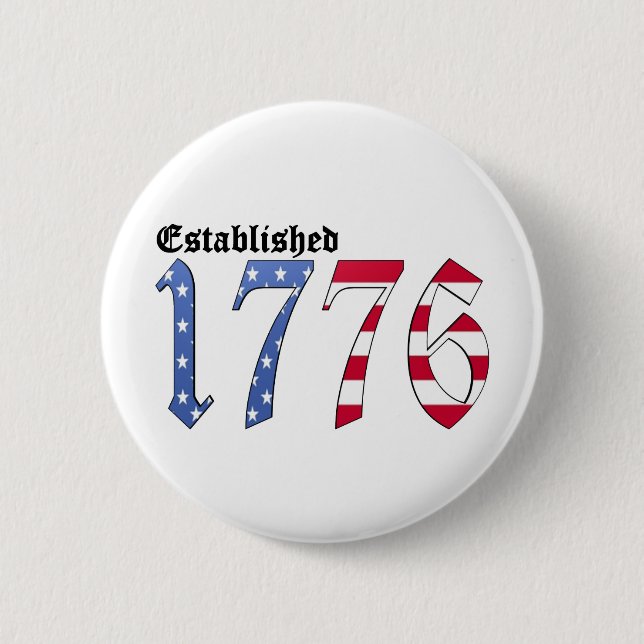 Etablerad 1776 knapp (Framsida)