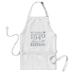 Etablerad 1940 80:e födelsedagen förkläde