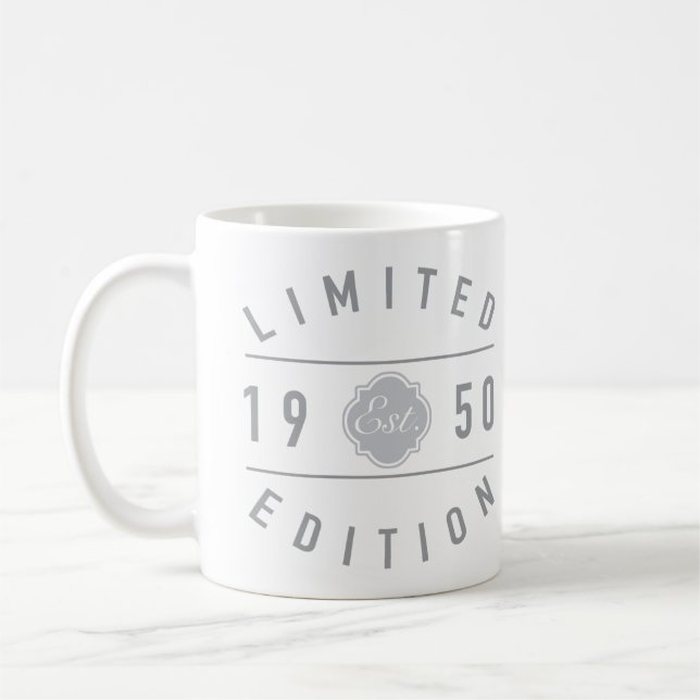 Etablerad 1950 års Begränsada utgåva Kaffemugg (Vänster)