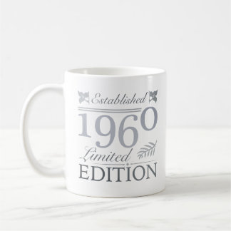 Etablerad 1960 60:e födelsedagen kaffemugg