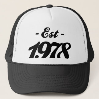 etablerad 1978 - födelsedag keps