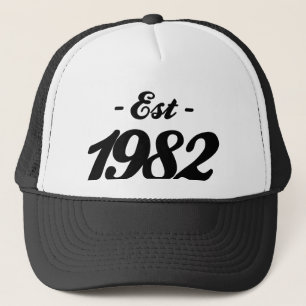 etablerad 1982 - födelsedag truckerkeps