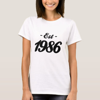 etablerad 1986 - födelsedag tee