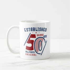 Etablerad för 50 år sedan | Födelsedag Gift Idea I Kaffemugg