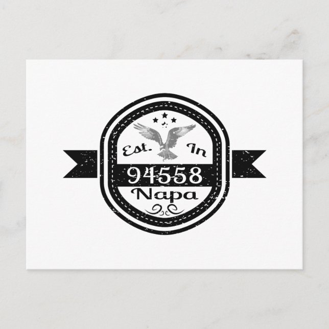 Etablerad i Napa 94558 Vykort (Framsida)