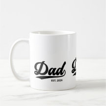 Etablerad Pappa Ny Fader Est År Typografi 