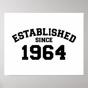 Etablerat efter 1964 poster