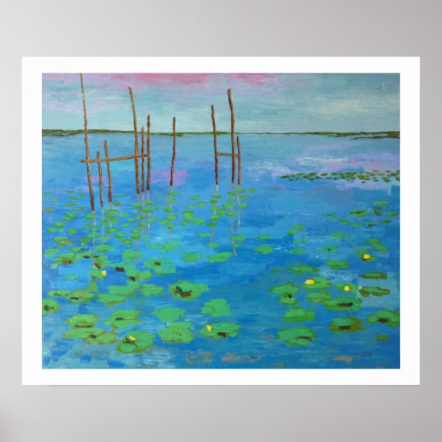 étang en Bretagne Poster (Framsidan)