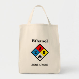 Etanol MSDS-etikett Tygkasse