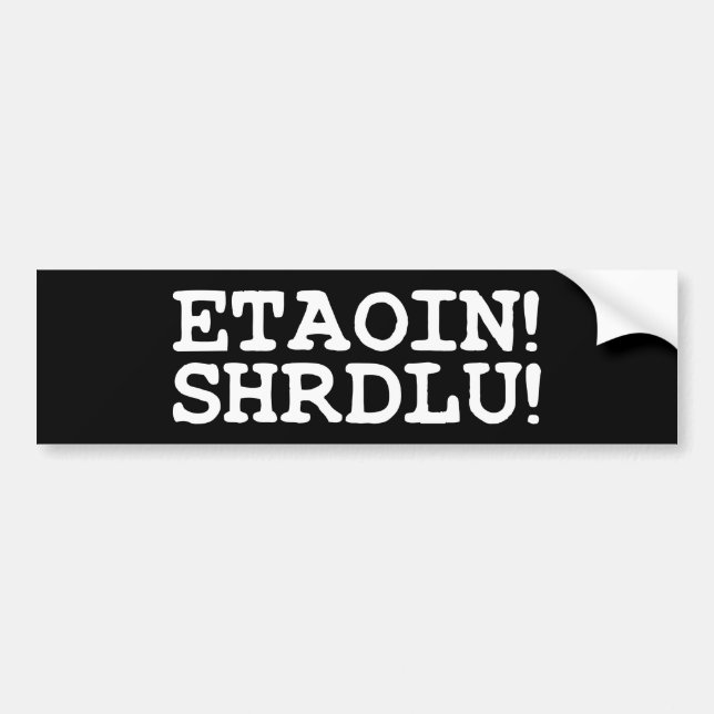 ETAOIN! SHRDLU! BILDEKAL (Framsidan)