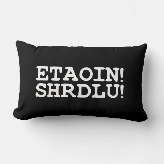 ETAOIN! SHRDLU! LUMBARKUDDE (Framsida)