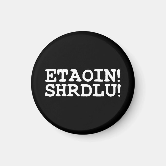 ETAOIN! SHRDLU! MAGNET (Framsidan)