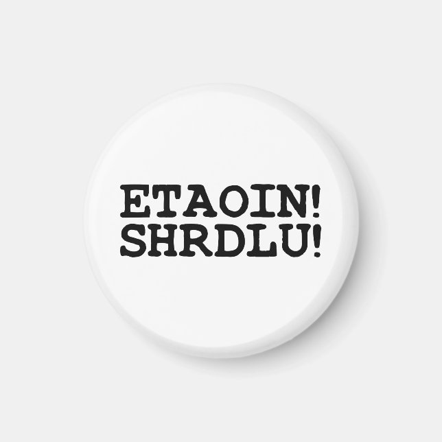 ETAOIN! SHRDLU! MAGNET (Framsidan)