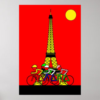 Etapp 21 - Eiffel Torn i Gult Poster