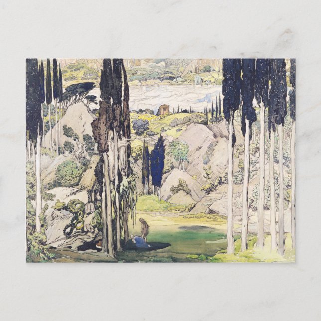 Etapp-design för lag I av "Daphnis och Vykort (Framsida)