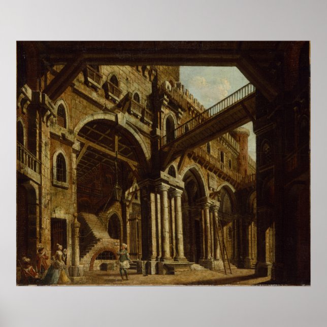 Etapp design för lag III för opera Poster (Framsidan)