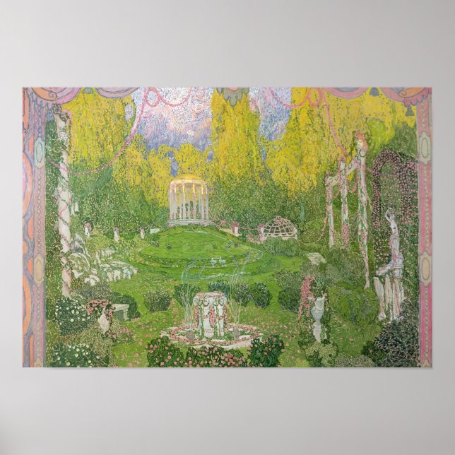 Etapp för opera "Orpheo ed Euridice" Poster (Framsidan)