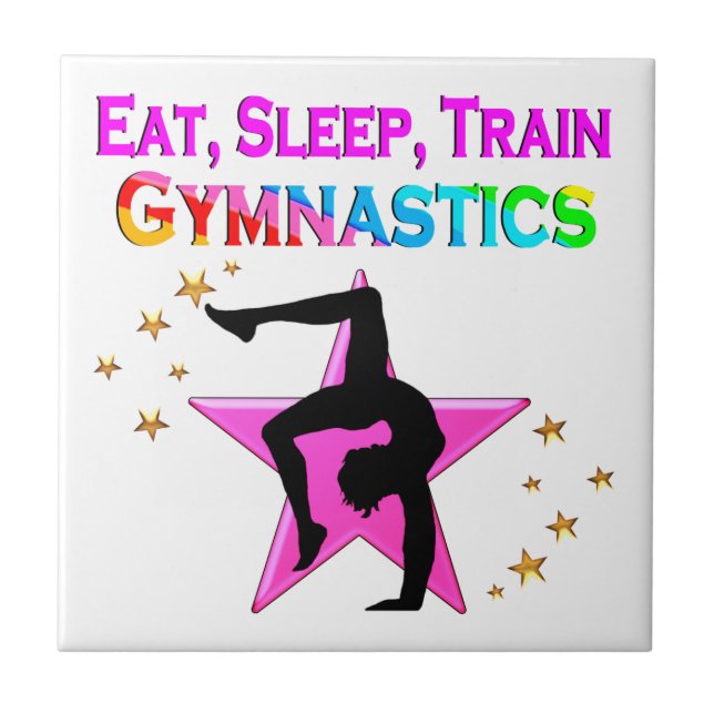 ETAT, SLEEP TÅG GYMNASTICS KAKELPLATTA (Framsidan)
